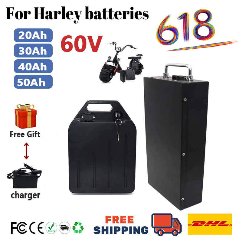60V 50Ah Electric Scooter Battery - HarleyBattery 60V 20Ah 30Ah 40Ah 50Ah