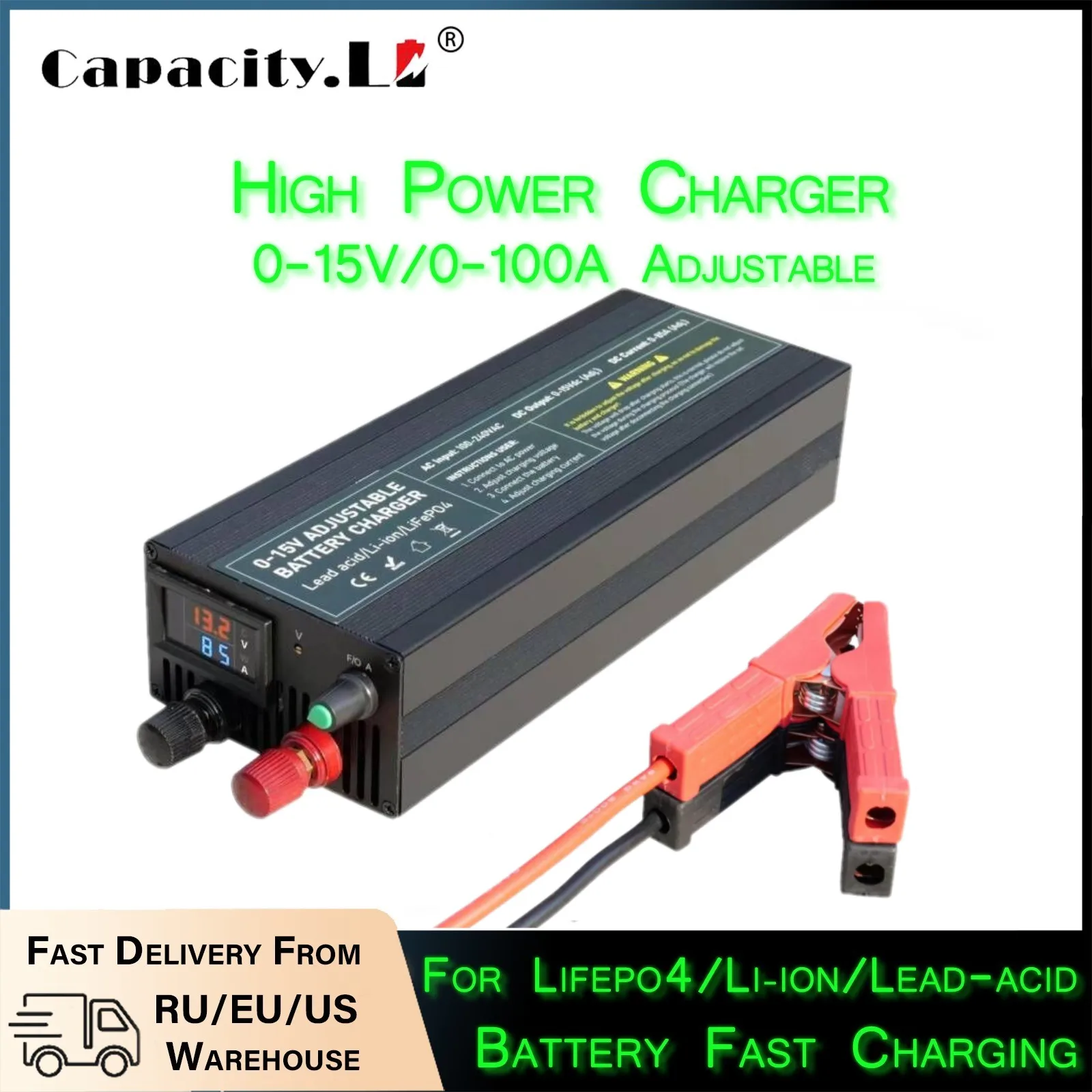 84V 20A Smart Charger - 60A100A CC CV Ayarlanabilir Akü Şarj
