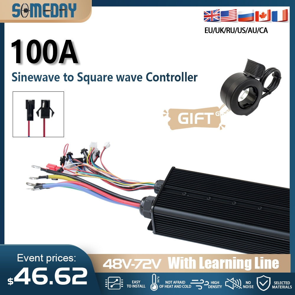 72V 100A Sabvoton Controller - 48V-72V 100A E-Bisiklet için Fırçasız Motor