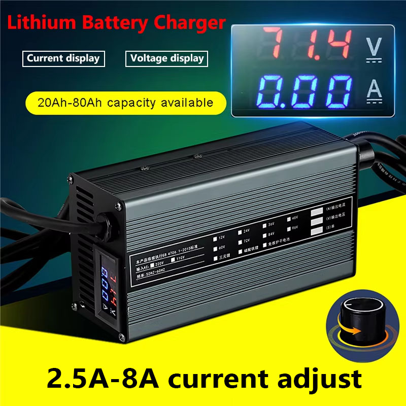 8A 48V 58.4V 72V 60V 67.2V 84V - 84V 20A Smart Charger incelemesi ve fiyatı
